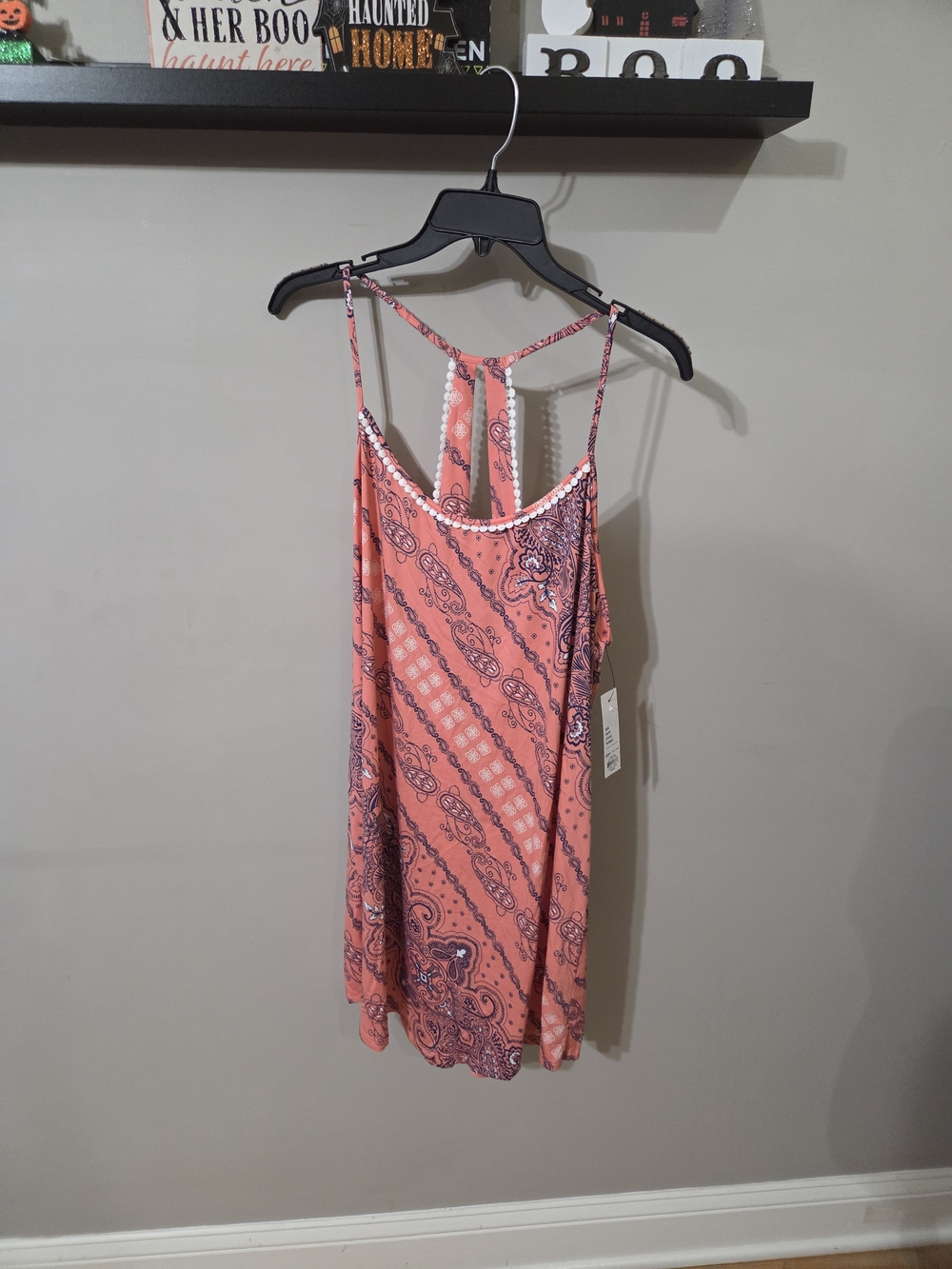 Apt. 9 Coral Paisley Strappy Chemise